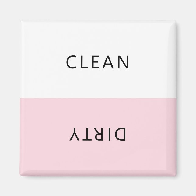 Moderne Minimalistische Geschirrspülmaschine Saube Magnet (Vorne)