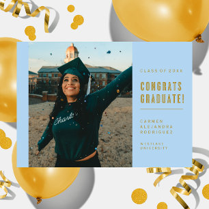 MODERNE MINIMALISTISCHE GLÜCKWUNSCH GRADUATE INVIT EINLADUNG