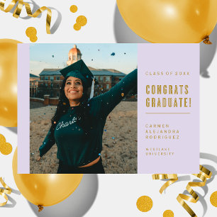 MODERNE MINIMALISTISCHE GLÜCKWUNSCH GRADUATE INVIT EINLADUNG