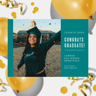 MODERNE MINIMALISTISCHE GLÜCKWUNSCH GRADUATE INVIT EINLADUNG