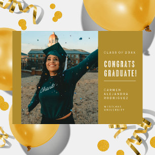 MODERNE MINIMALISTISCHE GLÜCKWUNSCH GRADUATE INVIT EINLADUNG