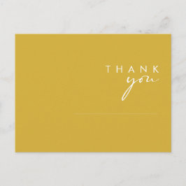 Moderne Minimalistische Goldhochzeit Vielen Dank P Postkarte