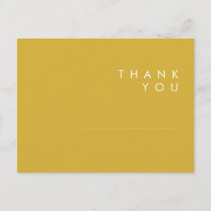 Moderne Minimalistische Goldhochzeit Vielen Dank P Postkarte
