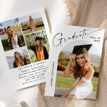 Moderne Minimalistische Grad-5-FOTO-Graduierungspa Einladung<br><div class="desc">Moderne Grad FOTO Graduation Party Einladung.</div>