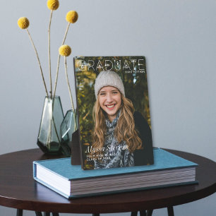 Moderne minimalistische Graduierten-Overlay-Magazi Fotoplatte