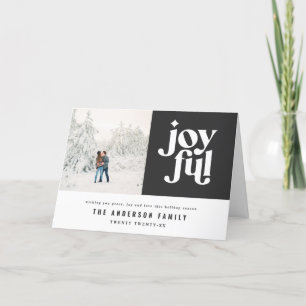 Moderne minimalistische grafische Weihnachtstypogr Feiertagskarte