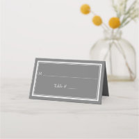 Moderne Minimalistische graue Hochzeit an der Gren