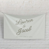 Moderne Minimalistische Grüne Hochzeit