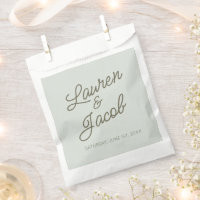 Moderne Minimalistische Grüne Hochzeit