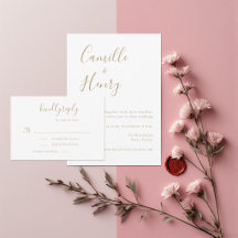 Moderne Minimalistische handgeschriebene Goldweiße