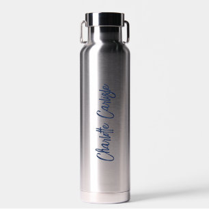 Moderne minimalistische handgeschriebene Schrift Trinkflasche