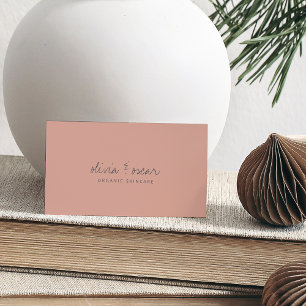 Moderne minimalistische handgeschriebene Schriftar Visitenkarte