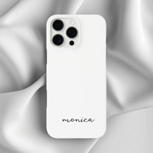 Moderne minimalistische Handschrift Schrift Weiß iPhone 16 Pro Max Hülle