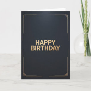 Moderne minimalistische Happy Birthday-Karte für M Karte