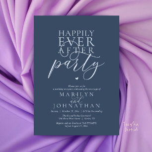 Moderne Minimalistische Happy End Party Empfang Einladung