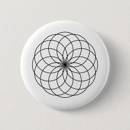 Moderne Minimalistische Heilige Geometrie Abstrakt Button