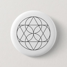 Moderne Minimalistische Heilige Geometrie Abstrakt Button