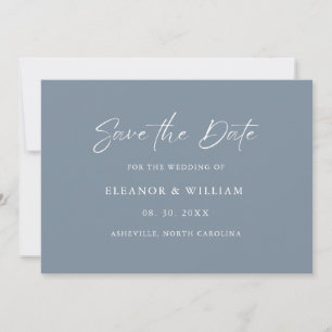 Moderne Minimalistische Heiratsanzeige zur Voraban Save The Date