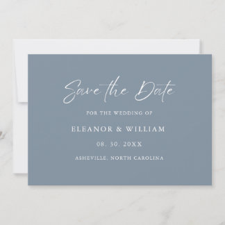 Moderne Minimalistische Heiratsanzeige zur Voraban Save The Date