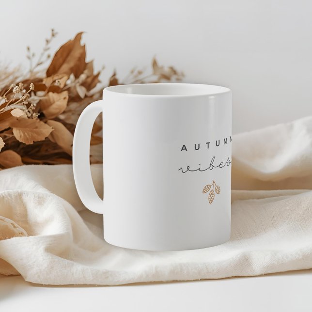 Moderne Minimalistische Herbstvibes Kaffeetasse (Von Creator hochgeladen)