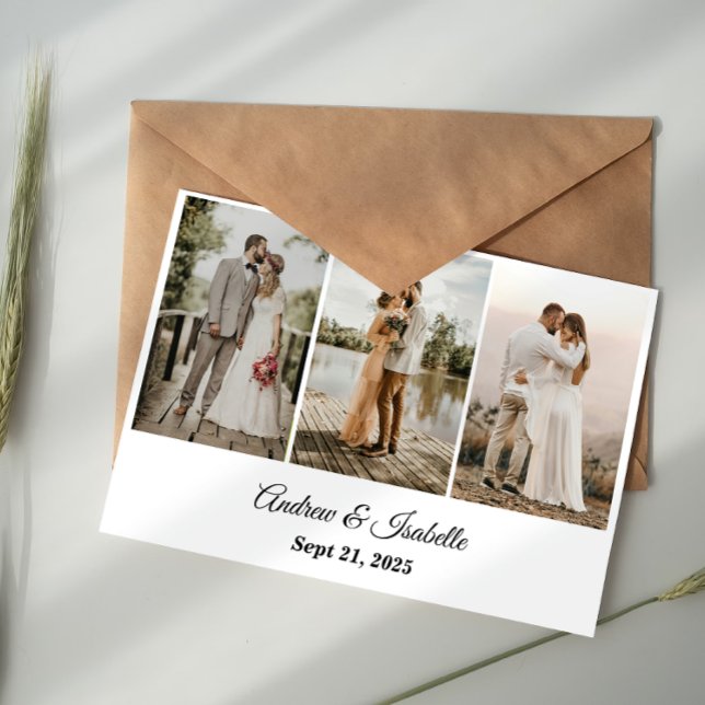 Moderne Minimalistische Hochzeit Dankeschön Card RSVP Karte (Von Creator hochgeladen)