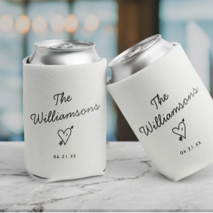 Moderne Minimalistische Hochzeit Dosenkühler