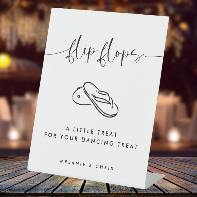 Moderne Minimalistische Hochzeit Drehte Flop Danci Sockelschild (Von Creator hochgeladen)