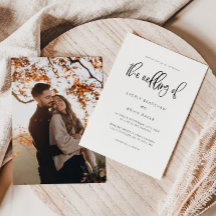 Moderne Minimalistische Hochzeit