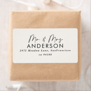 Moderne Minimalistische Hochzeit Elegant Schwarz &