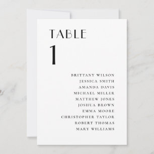 Moderne minimalistische Hochzeit Elegante Sitzor Einladung