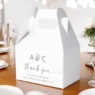 Moderne Minimalistische Hochzeit Geschenkschachtel