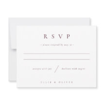 Moderne Minimalistische Hochzeit in Burgunderrot