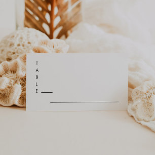 Moderne Minimalistische Hochzeit Platzkarte