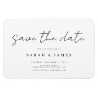 Moderne Minimalistische Hochzeit retten das Datum 