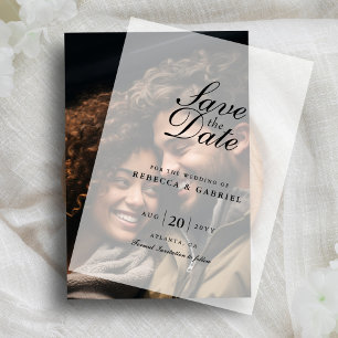 Moderne Minimalistische Hochzeit spart das Datum