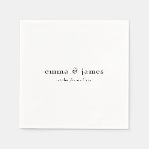 Moderne Minimalistische Hochzeit von Napkins Serviette