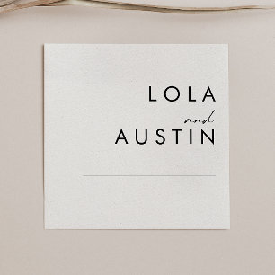 Moderne Minimalistische Hochzeit von Napkins Serviette
