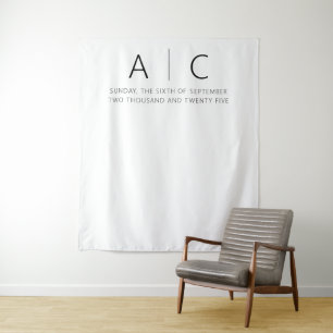 Moderne Minimalistische Hochzeit Wandteppich