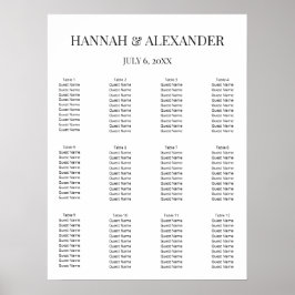 Moderne Minimalistische Hochzeits-Willkommensanzei Poster