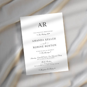 Moderne Minimalistische Hochzeitseinladung Einladung