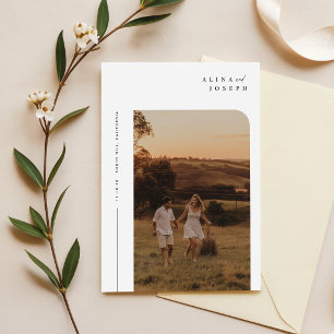 Moderne Minimalistische Hochzeitseinladung von Boh Einladung