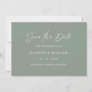 Moderne Minimalistische Hochzeitseinladung zum Spe Save The Date