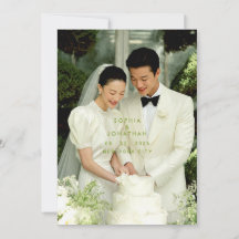 Moderne Minimalistische Hochzeitseinladung zum Vor