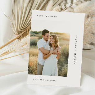 Moderne minimalistische Hochzeitsfotografie mit Sk Save The Date