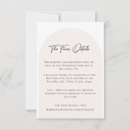 Moderne Minimalistische Hochzeitskarte Einladung