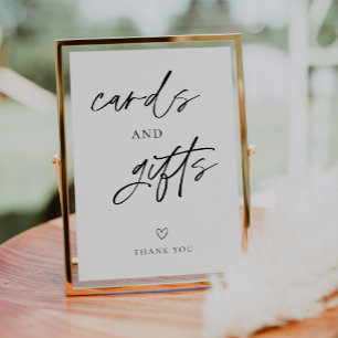 Moderne Minimalistische Hochzeitskarten und Gesche Poster