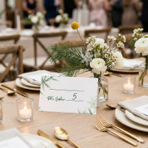 Moderne Minimalistische Hochzeitsplatzkarten