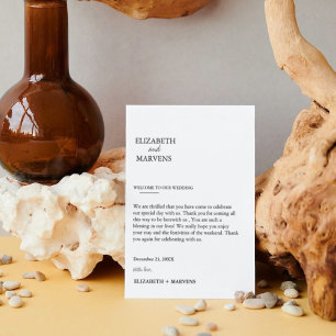 Moderne Minimalistische Hochzeitstage Termine Kart Einladung