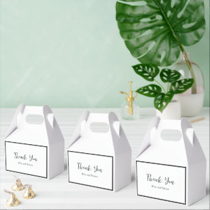 Moderne minimalistische Hochzeitstypografie Geschenkschachtel