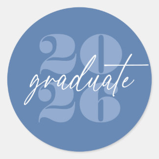 Moderne Minimalistische Höhenneuheit Grad | Royal  Runder Aufkleber